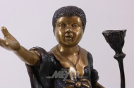 figürl. Leuchterpaar, Bronze