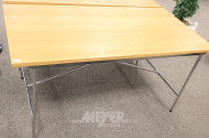 Arbeitstisch mit Edelstahlgestell,