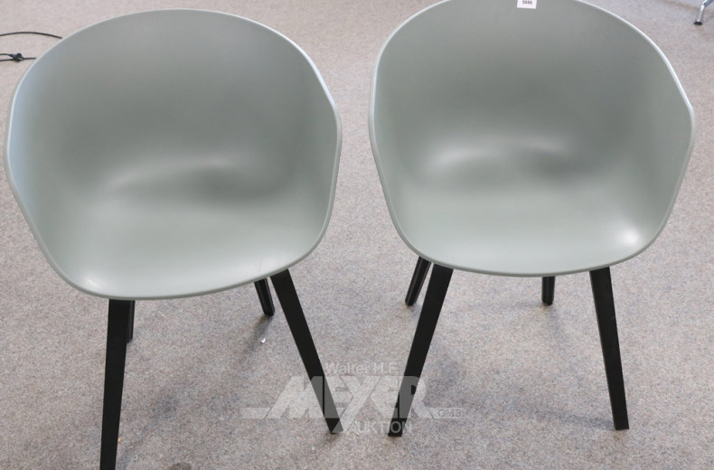 2 Besucher-Schalensessel, HAY