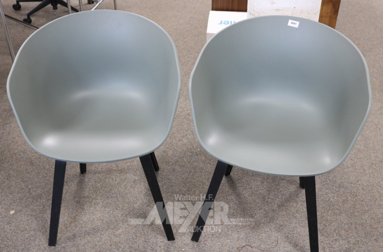 2 Besucher-Schalensessel, HAY