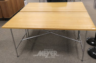 Arbeitstisch mit Edelstahlgestell