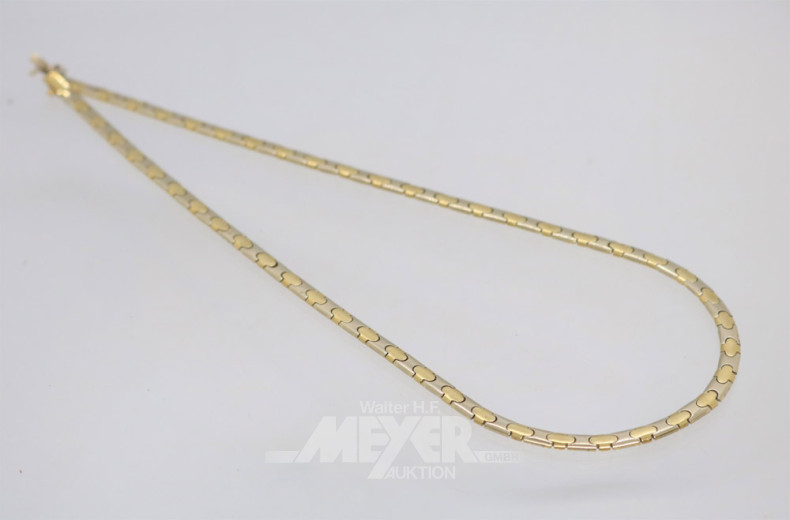 Halskette, 585er GG, ca. 28 g.
