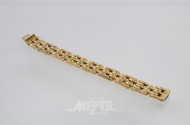 Gliederarmband, 585er GG, ca. 35 g