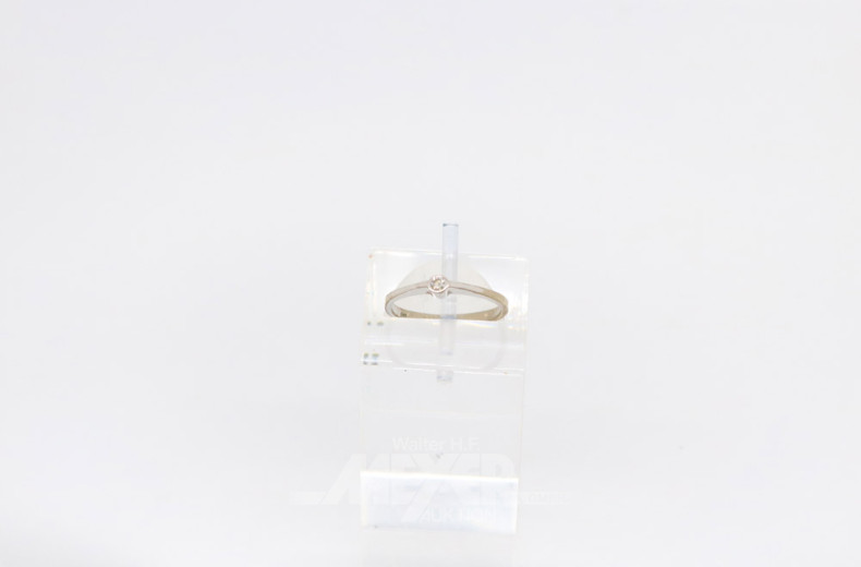 2 Damenringe, 585er GG, ca. 2 g.,