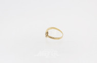Damenring, 585er GG, ca. 3 g.,