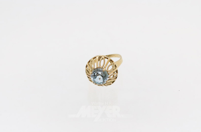 Damenring, 333er GG, ca. 4g.,