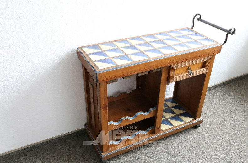 Barwagen mit Kachelplatte