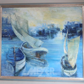 Gemälde ''Segelboote''