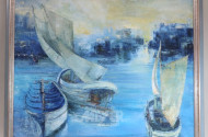 Gemälde ''Segelboote''
