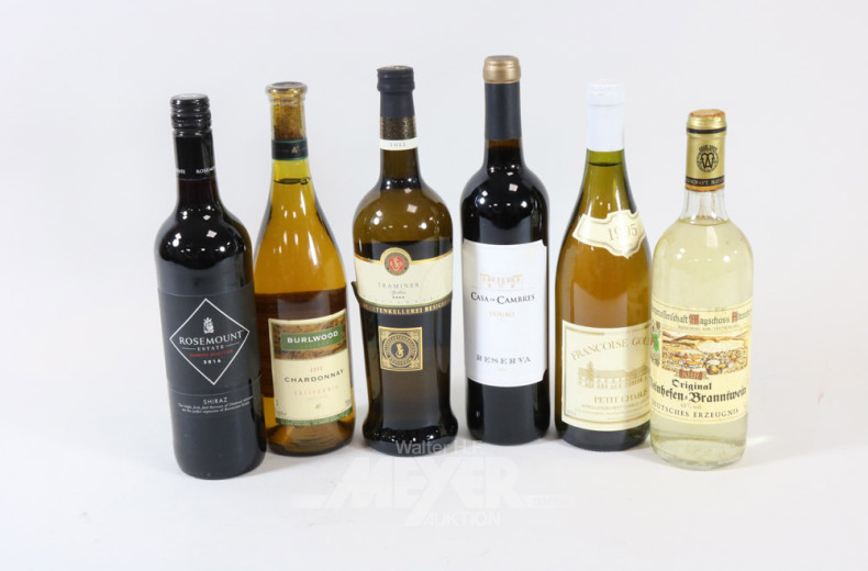 Posten Wein und Sekt, ca. 18 Flaschen