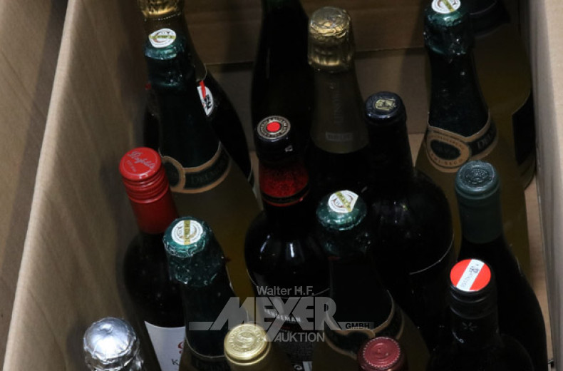 Posten Wein und Sekt, ca. 19 Flaschen