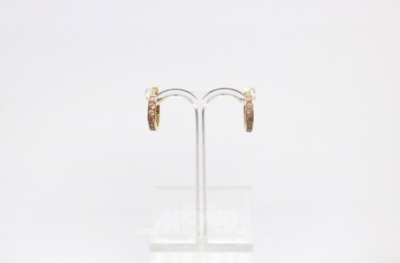 3 Paar Creolen, ca. 5g., 585er GG