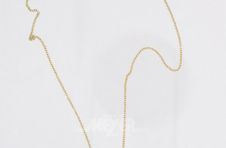 Kette, 333er GG mit Anhänger, ca. 4g.