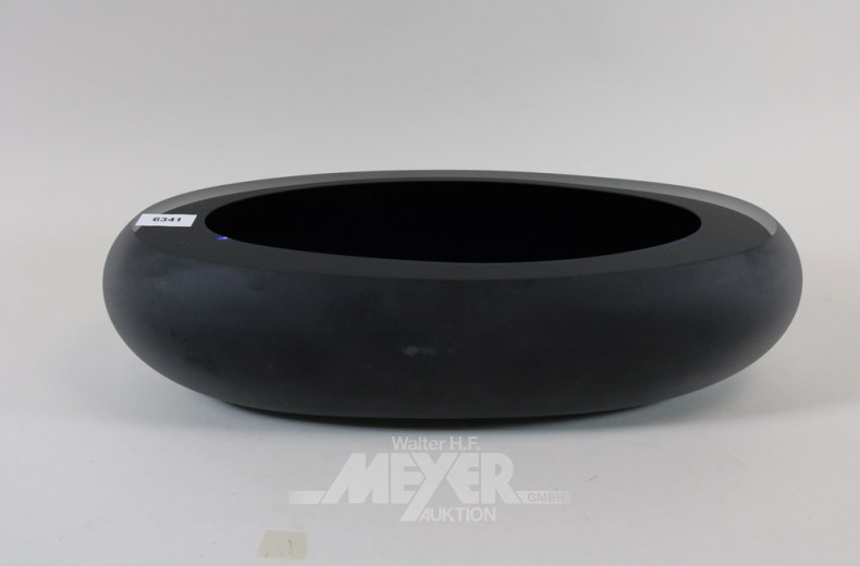 schwere Kristall-Obstschale, lila