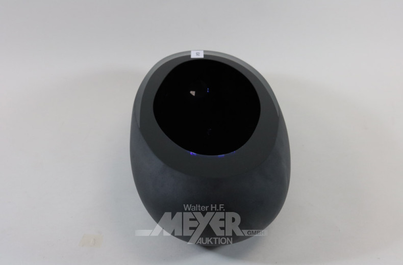 schwere Kristall-Obstschale, lila