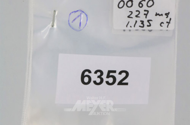 10 Roh-/Labordiamanten, zus. ca. 19,735 ct