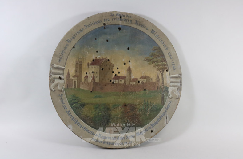 Jubiläums-Platte/-Schild