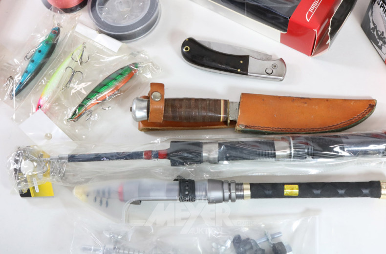 gr. Posten versch. Angeln und Zubehör: