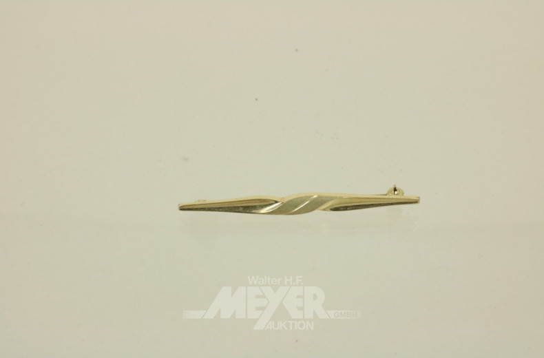 Anstecknadel, 333er GG, ca. 1,5 g.