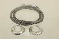 Kette Silber, 1 Paar Creolen Silber