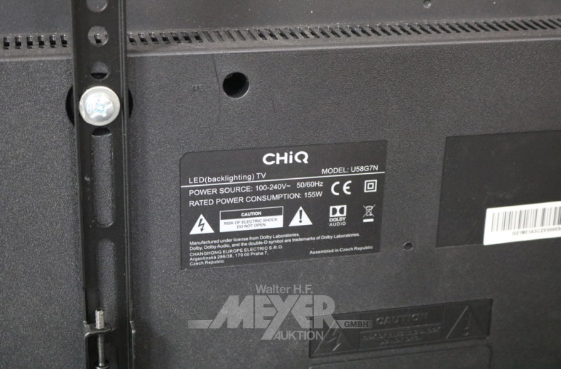 TV-Gerät CHIQ, schwarz, ohne FB,