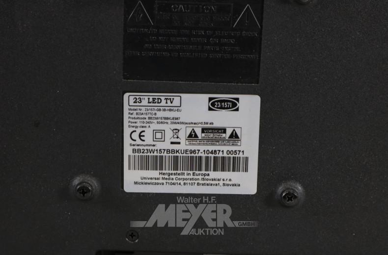 kl. TV-Gerät BLAUPUNKT, schwarz, mit FB,