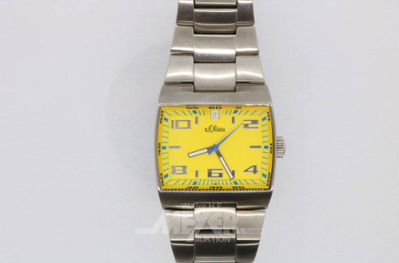 Herrenarmbanduhr, S.OLIVER,