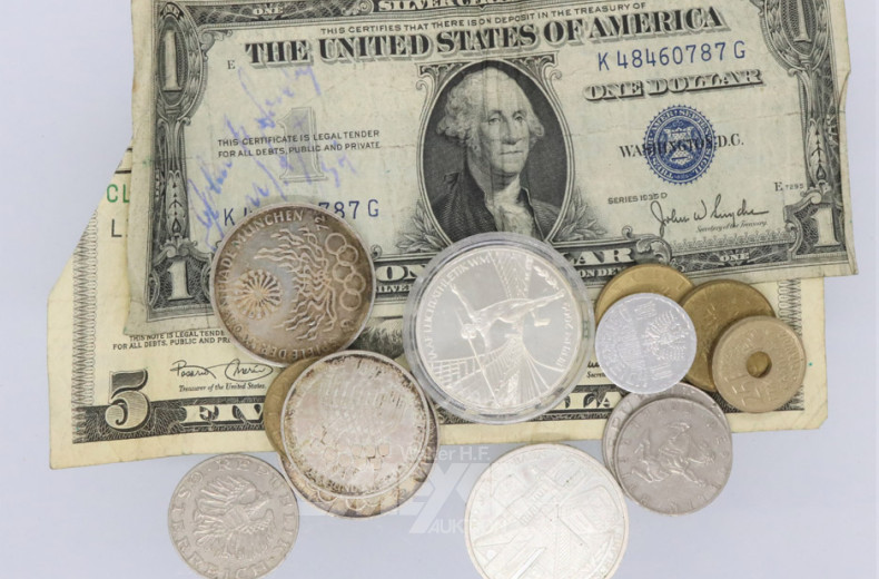 Posten div. Münzgeld u.a. 2 x 10 EURO,