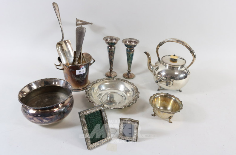 Posten versch. Plated-Dekoration: