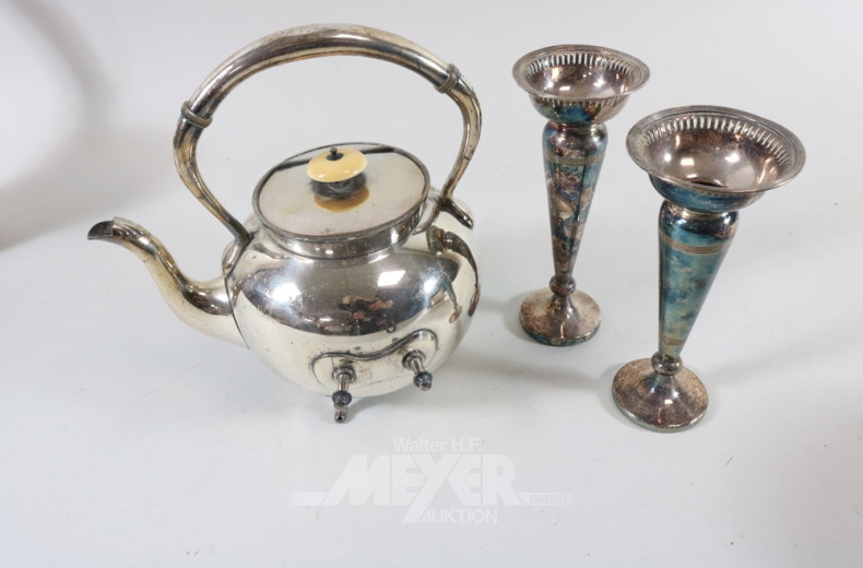 Posten versch. Plated-Dekoration: