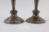 Paar Kerzenleuchter, versilbert,