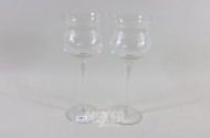 Paar Vasen, Weinglasform, H.: 36 cm