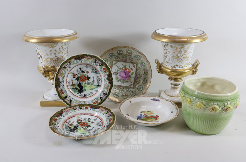 Posten versch. Porzellan, älter,