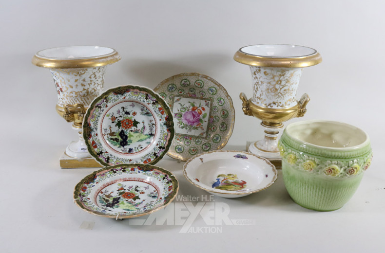 Posten versch. Porzellan, älter,