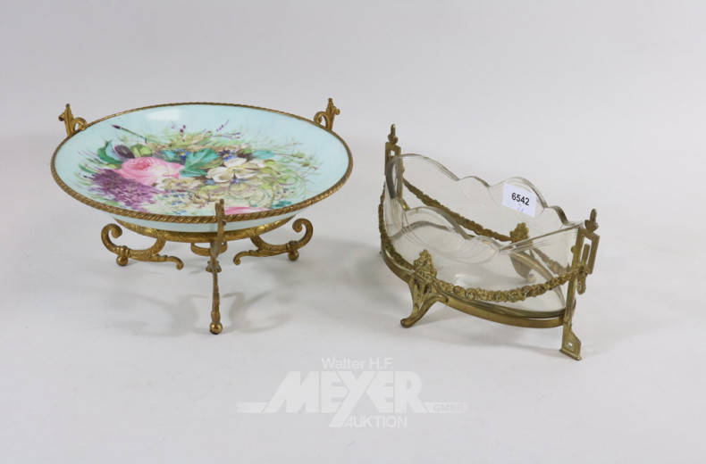 Tischaufsatzschale und 1 Giardiniere