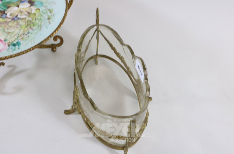 Tischaufsatzschale und 1 Giardiniere