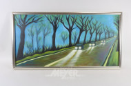 Gemälde, ''Allee bei Nacht''