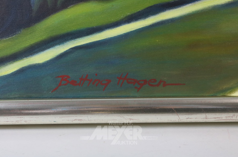 Gemälde, ''Allee bei Nacht''