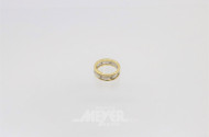 Damenring, 750er GG/WG, ca. 6 g.,