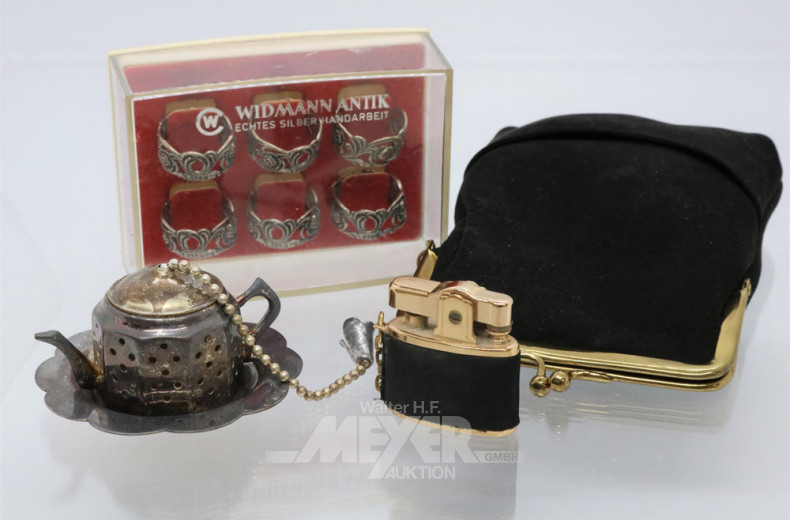 Besteckkasten: Sahnelöffel, Tortenheber,