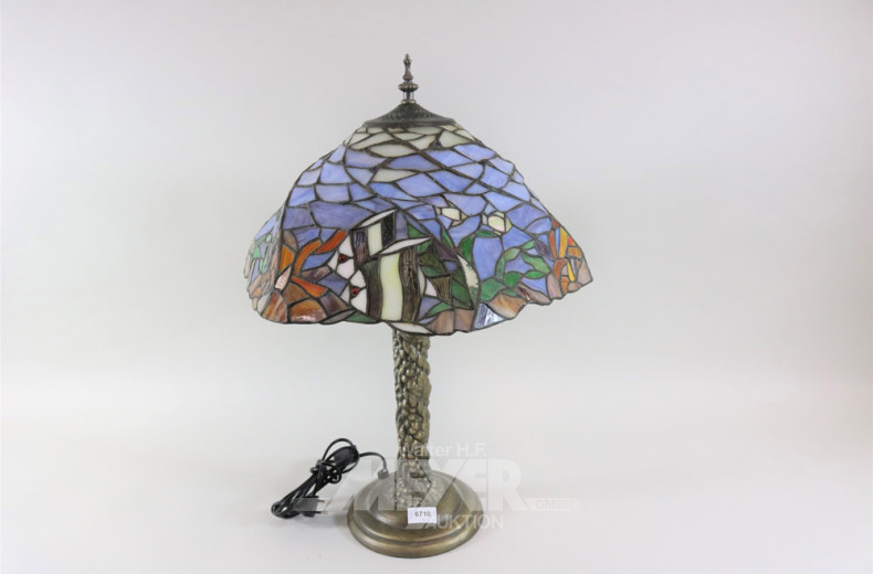 Tischlampe im Tiffanystil, 2-flammig