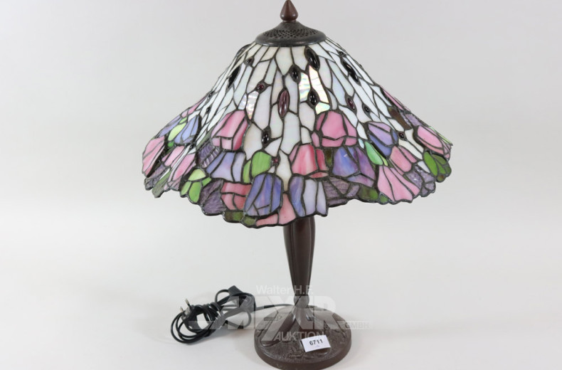 Tischlampe im Tiffanystil, 1-flammig