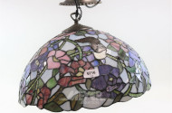 Hängelampe im Tiffanystil, 2 flammig