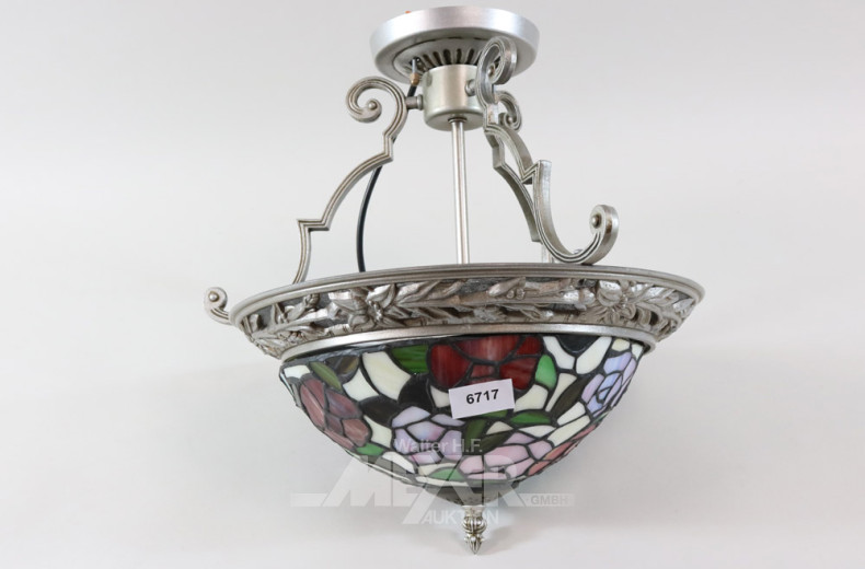 Deckenlampe im Tiffanystil, 2-flammig
