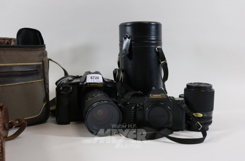 2 Kamera´s CANON sowie 1 Fernglas