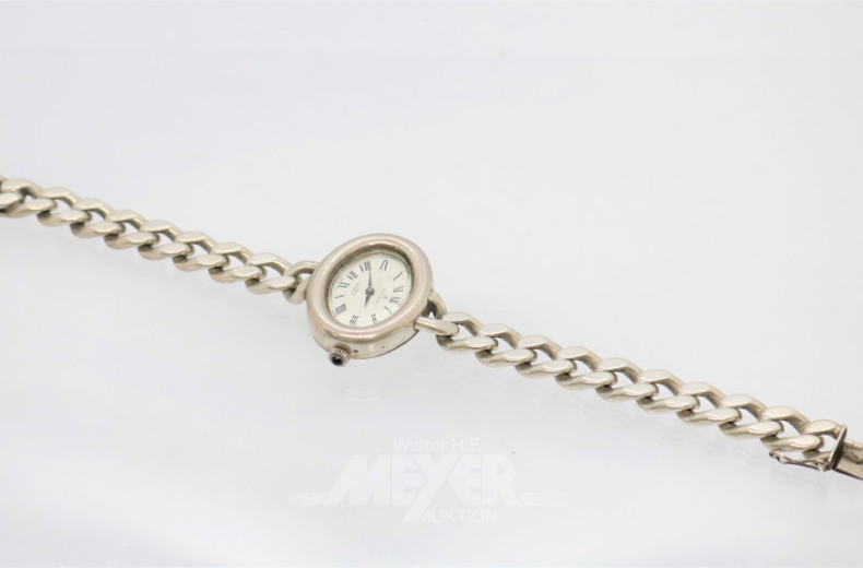 Damenarmbanduhr, GROLANA, Silber