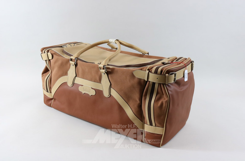 gr. Reisetasche, hellbraun, neuwertig,