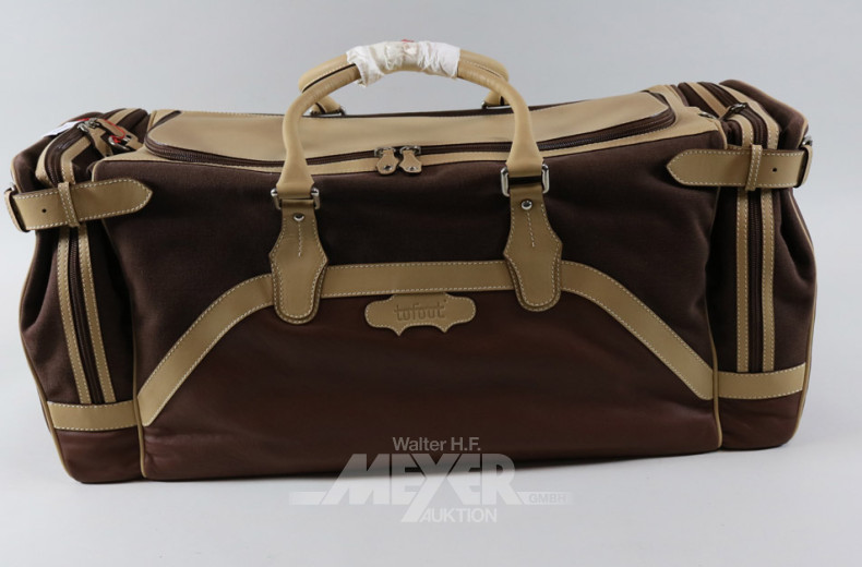 gr. Reisetasche, dunkelbraun, neuwertig,