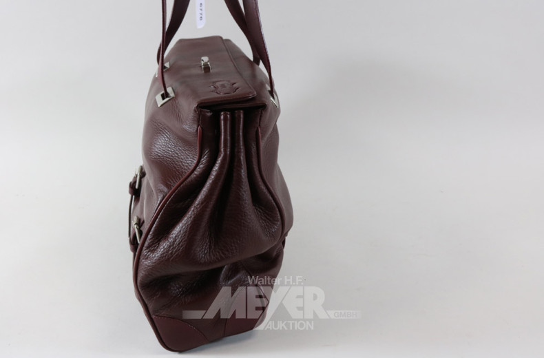 gr. Damenhandtasche, bordeaux,