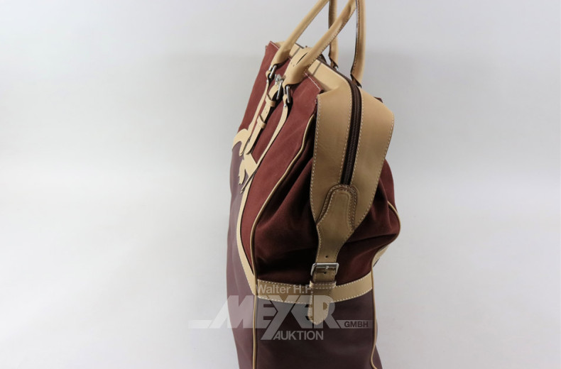 gr. Reisetasche, rotbraun, neuwertig,